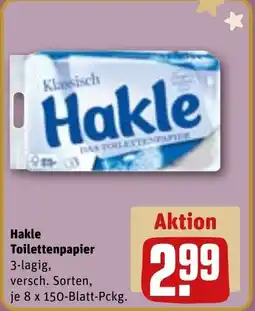 REWE DE Hakle Toilettenpapier tilbud