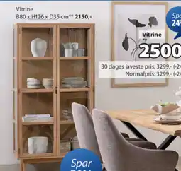 JYSK VESTERBY vitrine tilbud