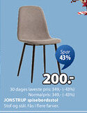 JYSK JONSTRUP spisebordsstol tilbud