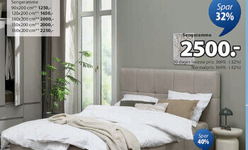 JYSK VEMMELEV sengeramme tilbud