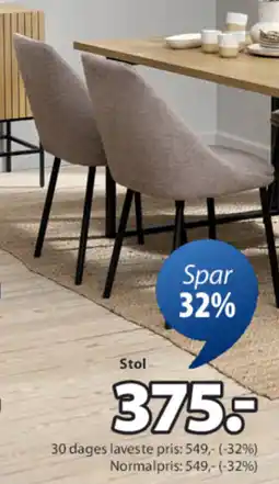 JYSK VELLEV spisebordsstol tilbud