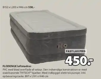 JYSK FLODENGE luftmadras tilbud