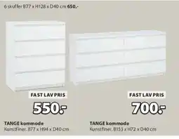 JYSK TANGE kommode tilbud