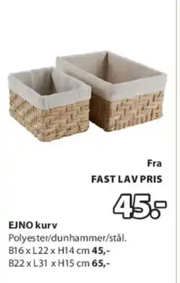 JYSK EJNO kurv tilbud