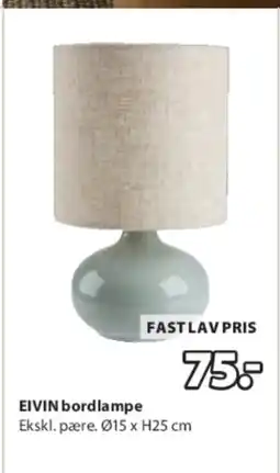 JYSK EIVIN bordlampe tilbud