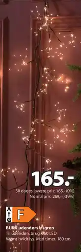 JYSK BUKK udendørs lysgren tilbud