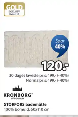JYSK STORFORS bademåtte tilbud