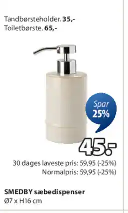 JYSK SMEDBY sæbedispenser tilbud