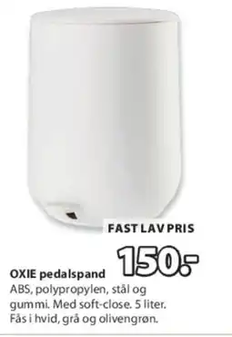 JYSK OXIE pedalspand tilbud