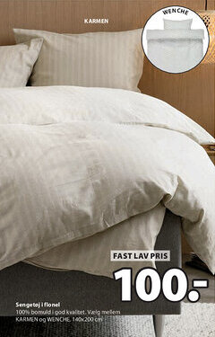 JYSK Sengetøj i flonel tilbud