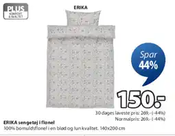 JYSK ERIKA sengetøj i flonel tilbud