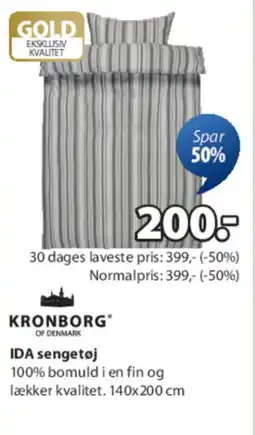 JYSK IDA sengetøj tilbud