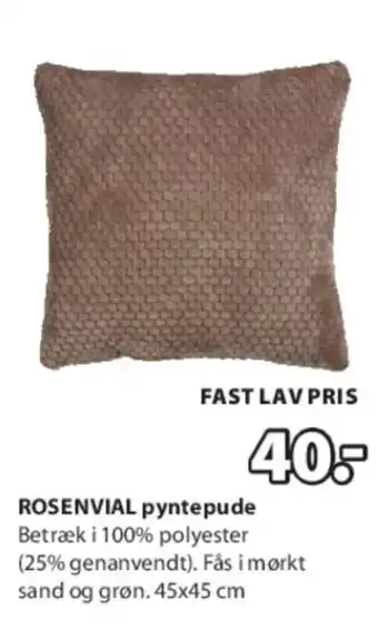 JYSK ROSENVIAL pyntepude tilbud