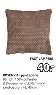 JYSK ROSENVIAL pyntepude tilbud