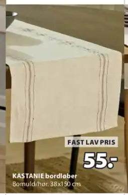 JYSK KASTANIE bordløber tilbud