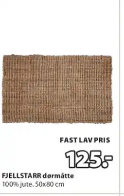 JYSK FJELLSTARR dørmåtte tilbud