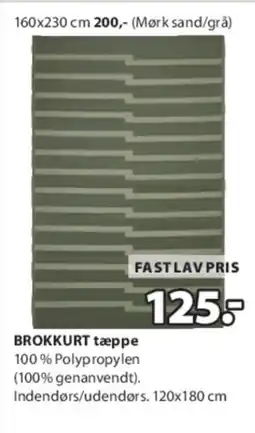 JYSK BROKKURT tæppe tilbud