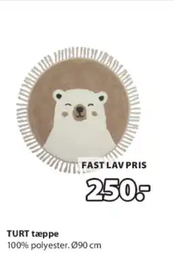 JYSK TURT tæppe tilbud