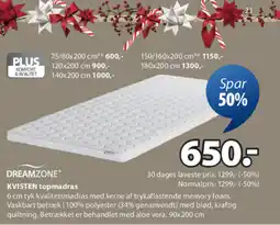 JYSK KVISTEN topmadras tilbud