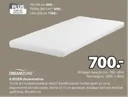 JYSK KJOSEN skummadras tilbud