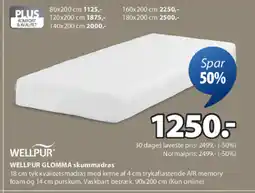 JYSK GLOMMA skummadras tilbud