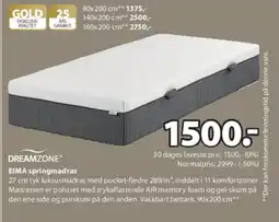 JYSK EIMA springmadras tilbud