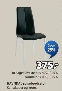JYSK HAVNDAL spisebordsstol, DKK 375 tilbud