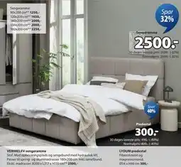 JYSK VEMMELEV sengeramme, DKK 2500 tilbud