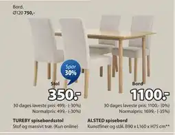 JYSK TUREBY spisebordsstol, DKK 350 tilbud