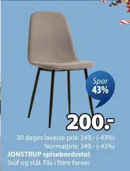 JYSK JONSTRUP spisebordsstol, DKK 200 tilbud