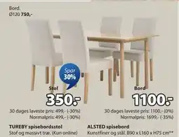 JYSK ALSTED spisebord, DKK 1100 tilbud