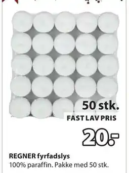 JYSK REGNER fyrfadslys, DKK 20 tilbud