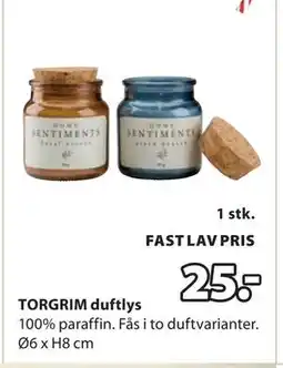 JYSK TORGRIM duftlys, DKK 25 tilbud