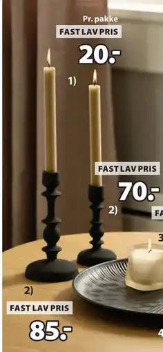 JYSK BERTEL kronelys, DKK 20 tilbud