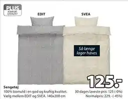 JYSK Sengetøj, DKK 125 tilbud