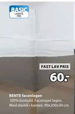 JYSK BENTE faconlagen, DKK 60 tilbud