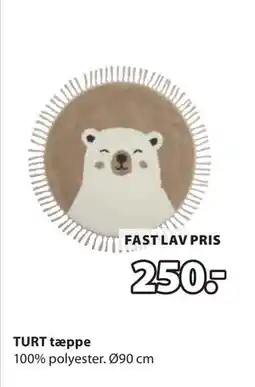 JYSK TURT tæppe, DKK 250 tilbud