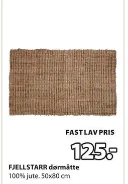 JYSK FJELLSTARR dørmåtte, DKK 125 tilbud