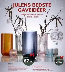 Daells Bolighus DAELLS JULEKUGLER I MUNDBLÆST GLAS tilbud