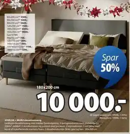 JYSK JOSELVA + MURU elevationsseng, DKK 10000 tilbud