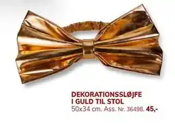 Daells Bolighus DEKORATIONSSLØJFE I GULD TIL STOL, DKK 45 tilbud