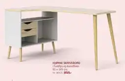 Daells Bolighus HJØRNE SKRIVEBORD i hvid/lys eg kunstfiner., DKK 1615 tilbud