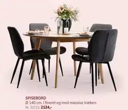 Daells Bolighus SPISEBORD, DKK 2124 tilbud