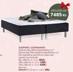 Daells Bolighus ZLEEPWELL-5 BOXMADRAS, DKK 7485 tilbud