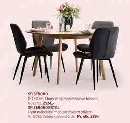 Daells Bolighus SPISEBORDSSTOL, DKK 389 tilbud