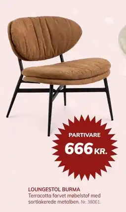 Daells Bolighus LOUNGESTOL BURMA, DKK 666 tilbud