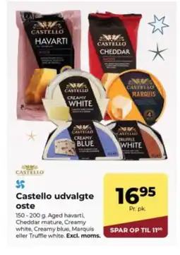Dagrofa Food Service Castello udvalgte oste tilbud
