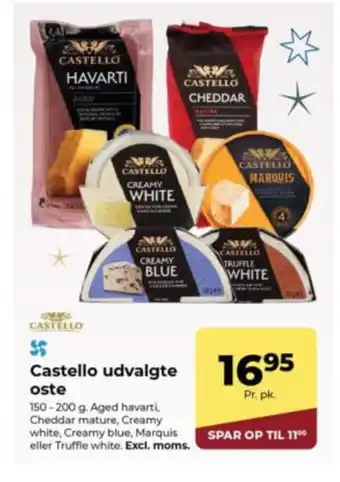 Dagrofa Food Service Castello udvalgte oste tilbud