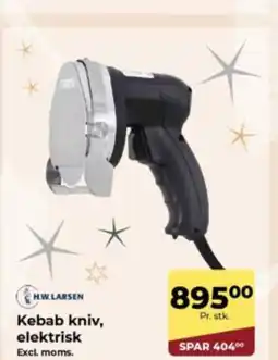 Dagrofa Food Service H.W.LARSEN Kebab kniv, elektrisk tilbud