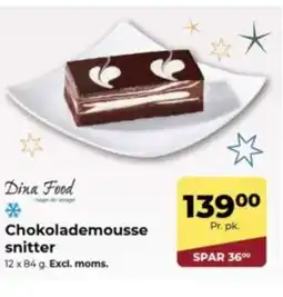 Dagrofa Food Service Dina Food Chokolademousse snitter tilbud